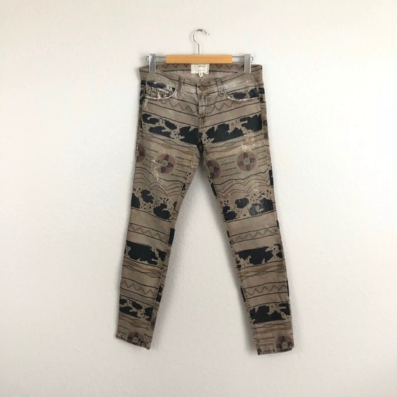 Current/Elliott Ankle Skinny Vintage Tribal Jeans - Picture 3 of 6